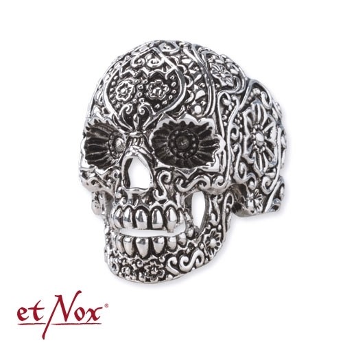 Edelstahlring 'Ornament Skull' - vergleichen und g&uuml;nstig kaufen